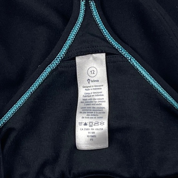 Ivivva Black Tumblin’ Tank 12 - Picture 3 of 3